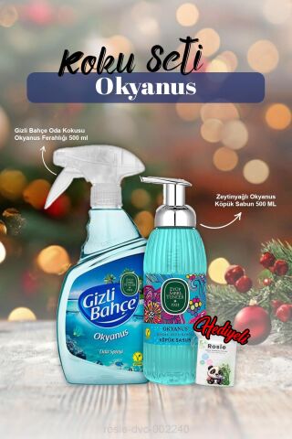 Köpük Sabun 500ml, Oda kokusu 500ml Okyanus ve Rosie Pamuk