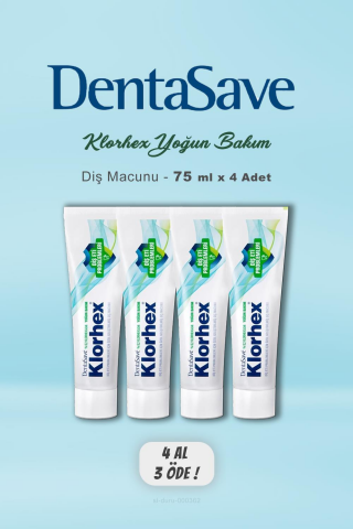 4 AL 3 ÖDE DentaSave Klorhex Diş Macunu 75 ml