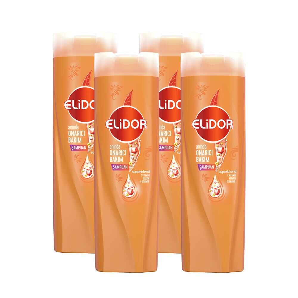 Elidor Anında Onarıcı Bakım Şampuan 650 ml x 4