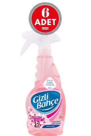 Eyüp Sabri Tuncer Gizli Bahçe Oda Kokusu Japon Kiraz Çiçeği 500 ml x 6 Adet