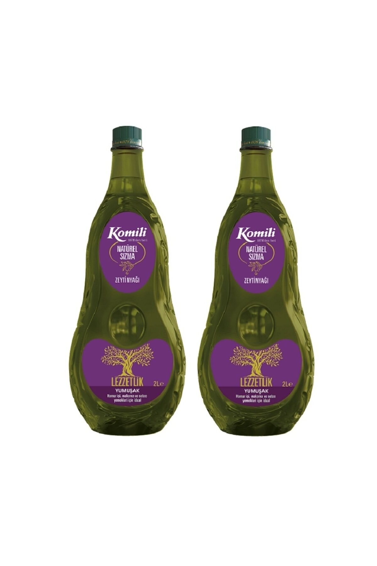 Komili Ege Soğuk Lezzetler Naturel Sızma Zeytinyağı Pet 2 L x 2