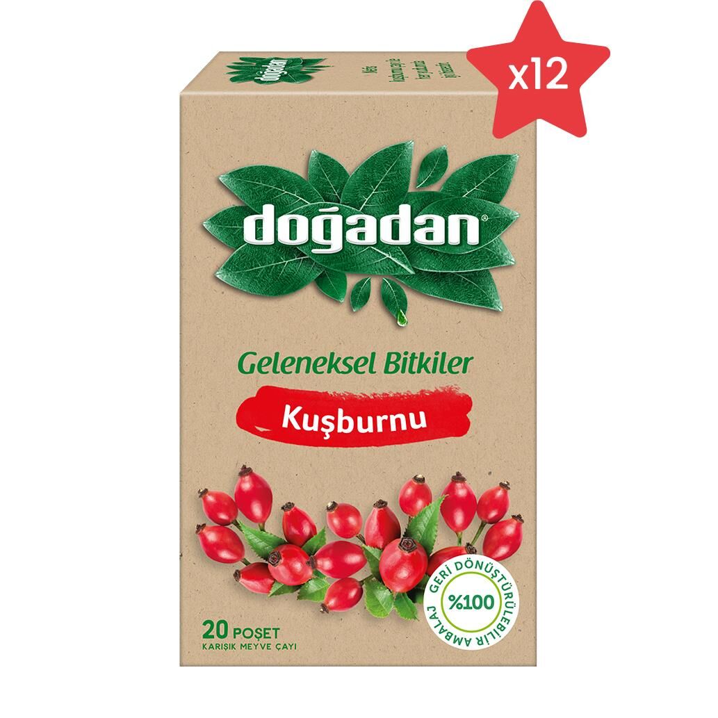 Doğadan Kuşburnu Çayı x 12