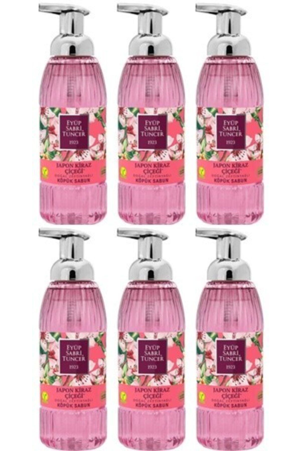 Zeytinyağlı Japon Kirazı Köpük Sabun 500ml X 6 Adet