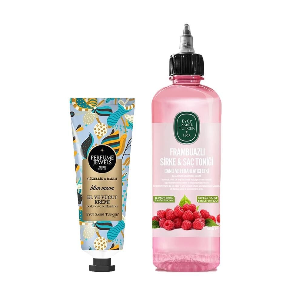 Frambuazlı Sirke & Saç Toniği ve El ve Vücut Kremi Blue Moon