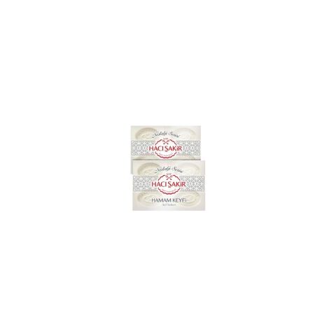 Hacı Şakir Hamam Keyfi Geleneksel Saf Beyaz Sabun 4x200 gr X2 Adet