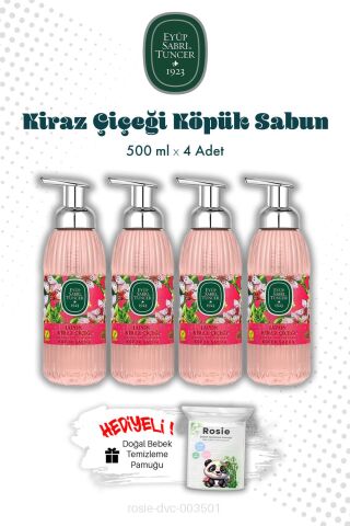 Eyüp Sabri Tuncer Japon Kiraz Çiçeği Köpük Sabun 500 ML X4 ve ROSIE