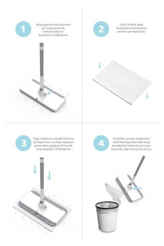 Sleepy 50'li Arap Sabun Mopa uyumlu ve Mop Seti, Rosie Hediyeli