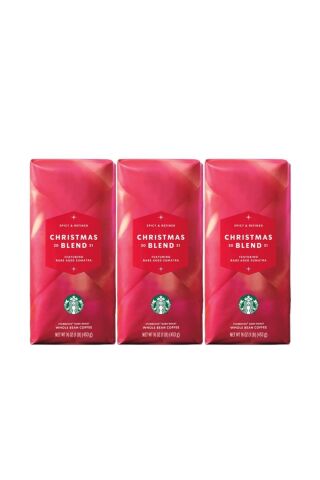Starbucks Christmas Blend Dark Roast 250 gr x 3
