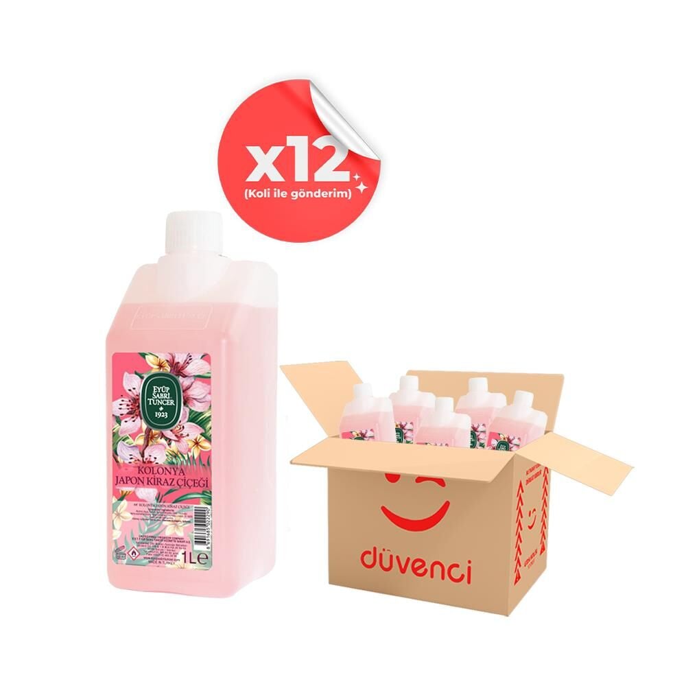 Eyüp Sabri Tuncer Japon Kiraz Çiçeği Kolonyası Yedek Şişe 1 lt x 12