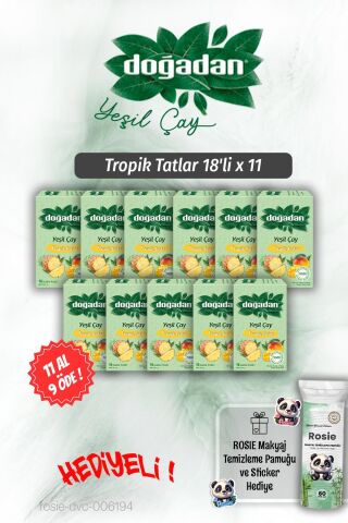 Doğadan Tropik Tatlar 18'li, 11 AL 9 ÖDE ve Rosie Pamuk Hediyeli