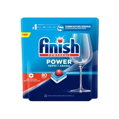 Finish Power Bulaşık Makinası Deterjanı Hepsi 1 Arada 80 Tablet