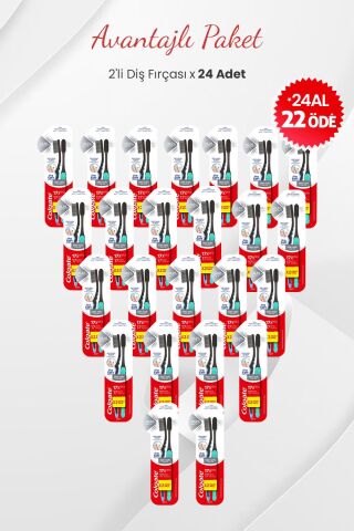 Colgate 24 Al 22 Öde Hassas Temizlik Slim Soft Charcoal Diş Fırçası