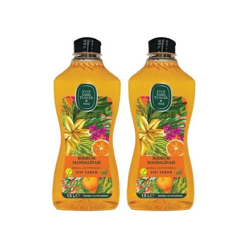 EST Bodrum Mandalinası Doğal Zeytinyağlı Sıvı Sabun 1500ML x 2