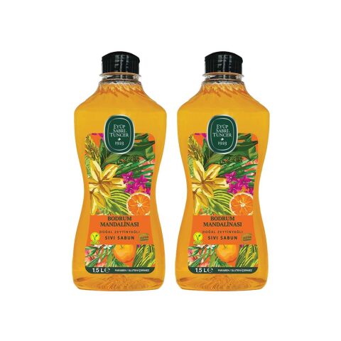 EST Bodrum Mandalinası Doğal Zeytinyağlı Sıvı Sabun 1500ML x 2