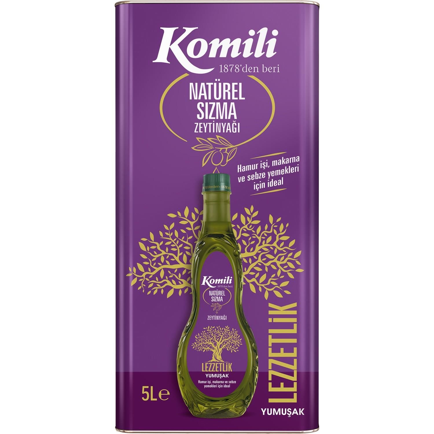 Komili Lezzetlik Yumuşak Natürel Sızma Zeytinyağı 5 lt