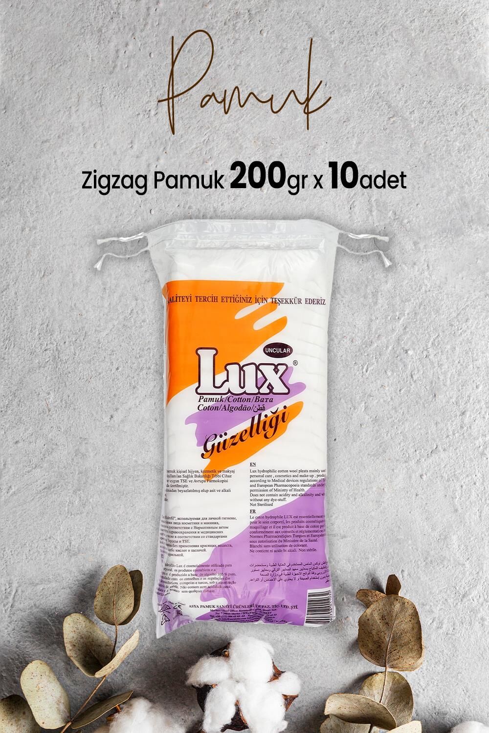 Lux Zigzag Pamuk 200 gr x 10 Adet