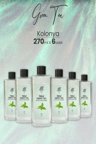 Rebul Green Tea Yeşil Çay Kolonyası 270 ml x 6 Adet