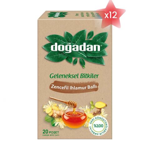 Doğadan Zencefil Ihlamur Ballı Çay x 12