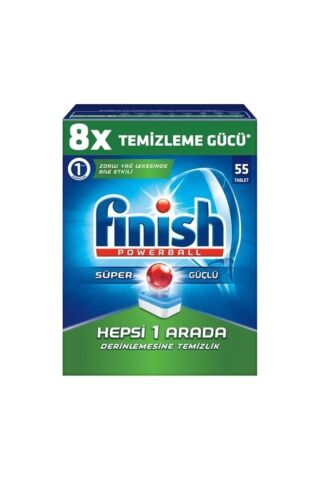 Finish Power Bulaşık Makinası Deterjanı Hepsi 1 Arada 55 Tablet