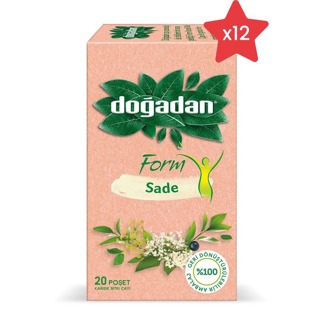 Doğadan Form Çay Sade x 12