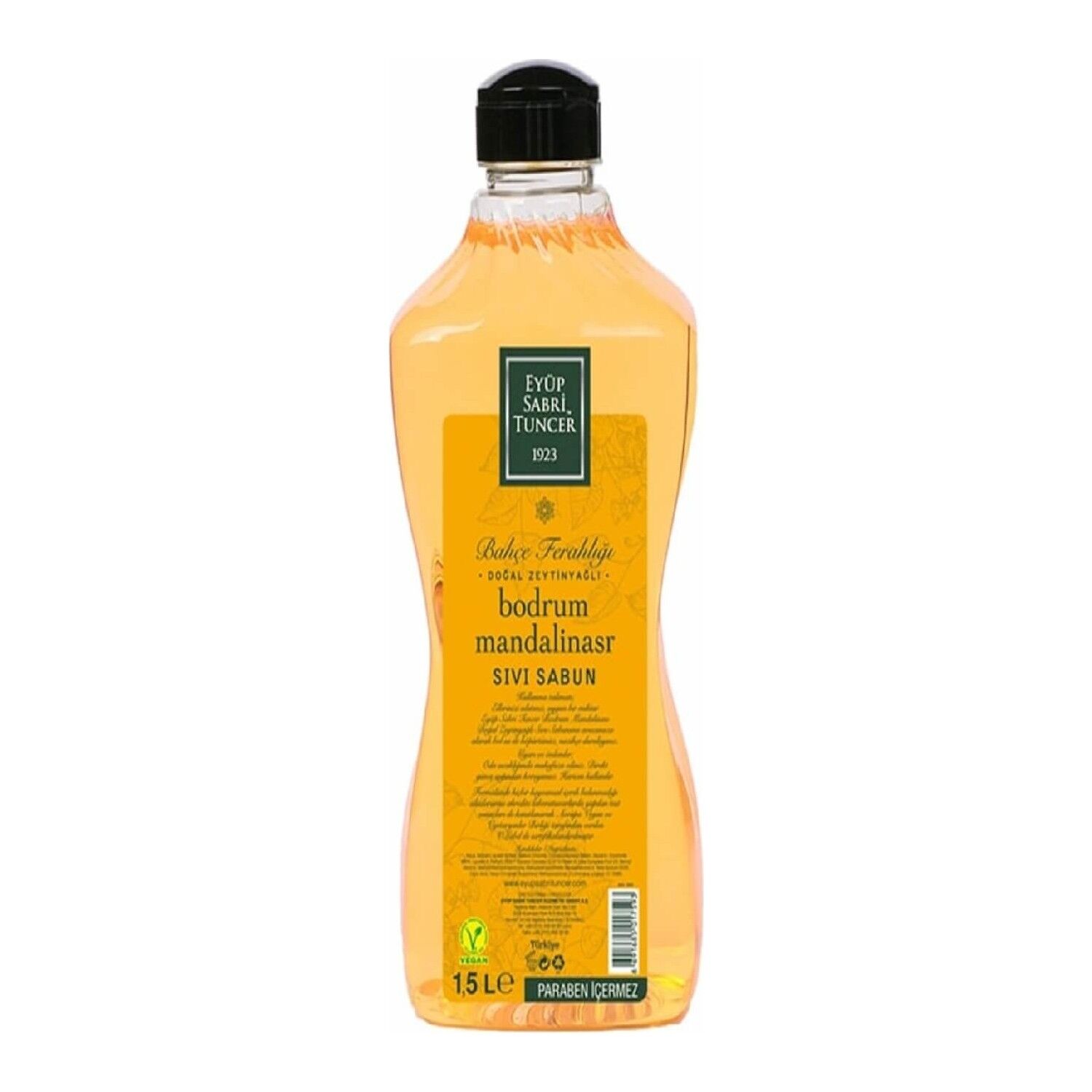 Eyüp Sabri Tuncer Bodrum Mandalinası Doğal Zeytinyağlı Sıvı Sabun 1500 ML