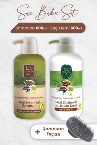 Eyüp Sabri Tuncer Zeytinyağlı Şampuan, Saç Kremi ve Şampuan Fırçası