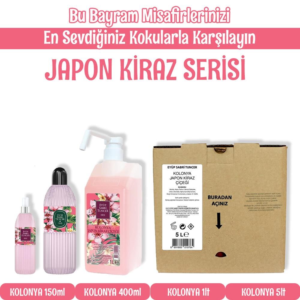 Eyüp Sabri Tuncer Bayram Özel Japon Kiraz Kolonya Set