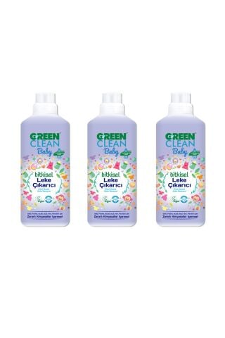 Green Clean U Baby Bitkisel Leke Çıkarıcı 1000 ml x3 Adet
