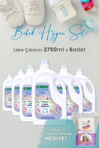 Green Clean Baby Leke Çıkarıcı 2.75 L x 6 Adet ve Hediyeli