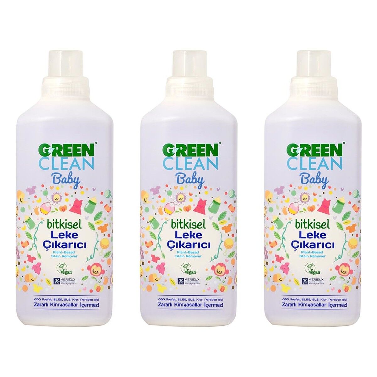 Green Clean Baby Bitkisel Leke Çıkarıcı 1000 ml 3'lü Set
