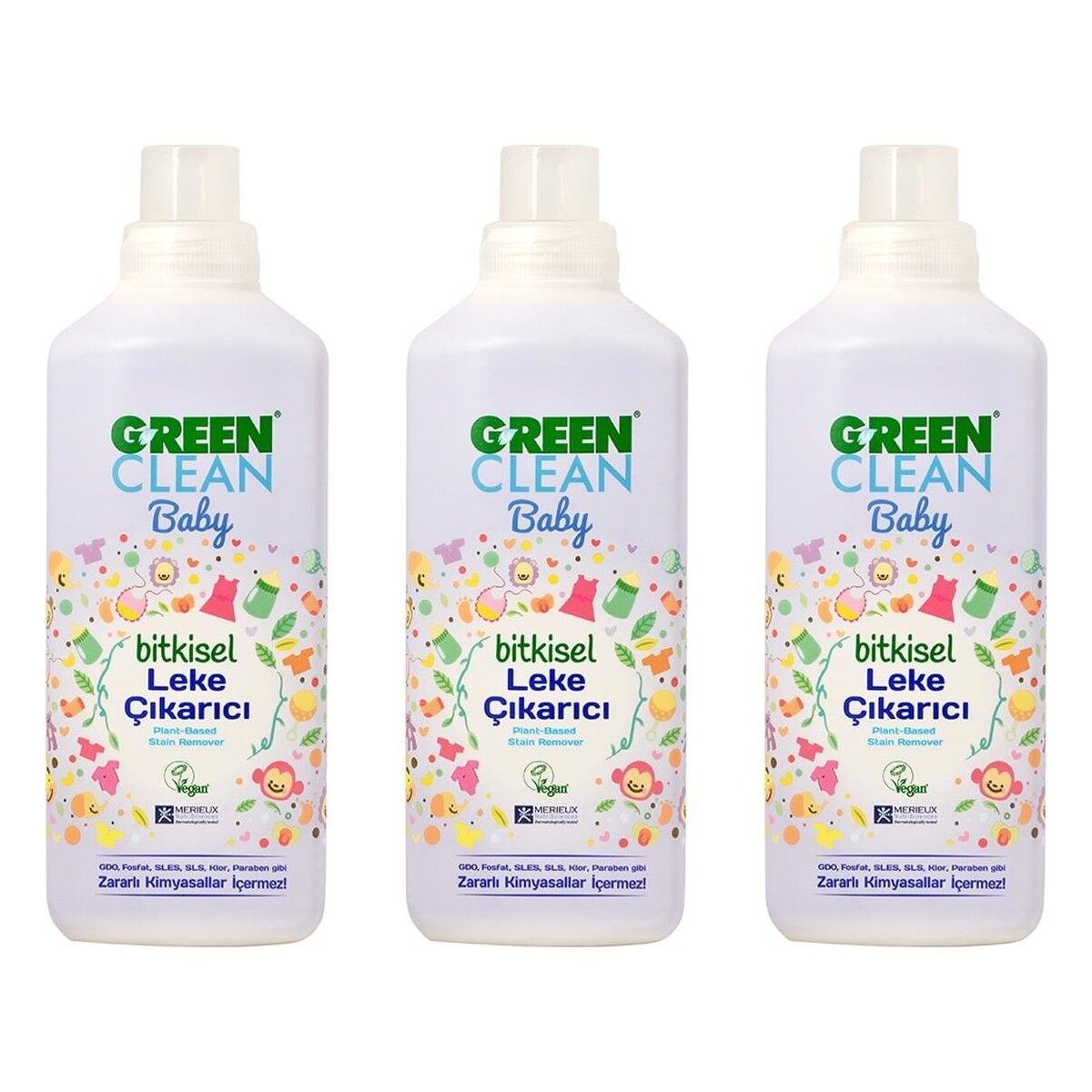 Green Clean Baby Bitkisel Leke Çıkarıcı 1000 ml 3'lü Set