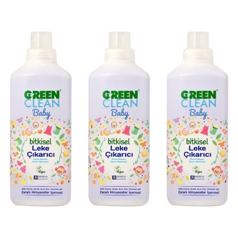 Green Clean Baby Bitkisel Leke Çıkarıcı 1000 ml 3'lü Set