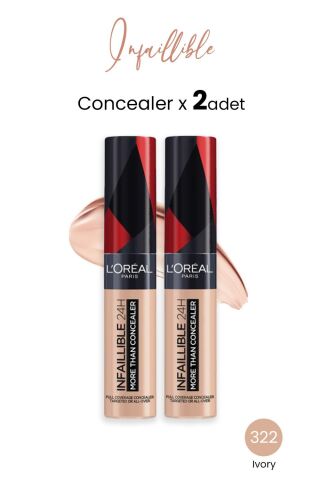 Loreal Paris Infaillible 24H More Than Concealer 322 Ivory x 2 Adet