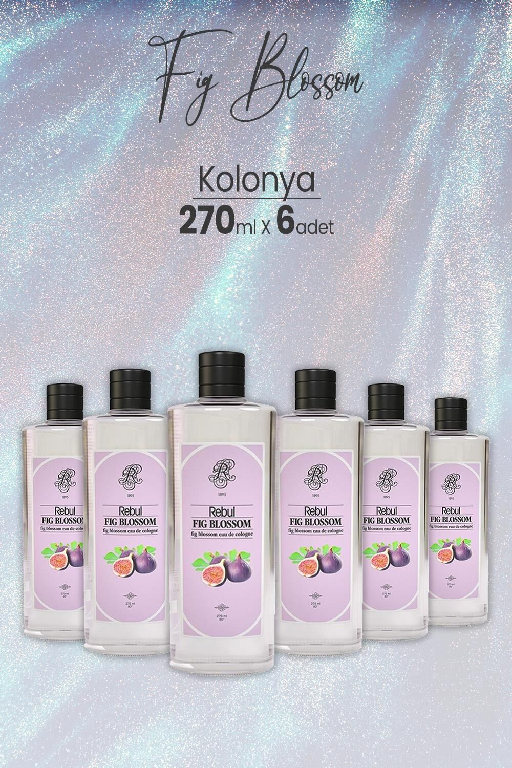 Rebul Fig Blossom, İncir Kolonyası 270 ml x 6 Adet