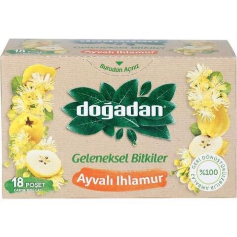 Doğadan 48 AL 44 ÖDE Ayvalı Ihlamur Çay 18'li ve Rosie Pamuk