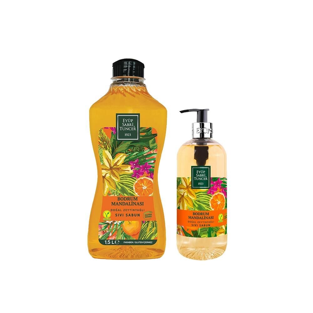 EST Bodrum Mandalinası Doğal Zeytinyağlı Sıvı Sabun 1.5LT+500ML