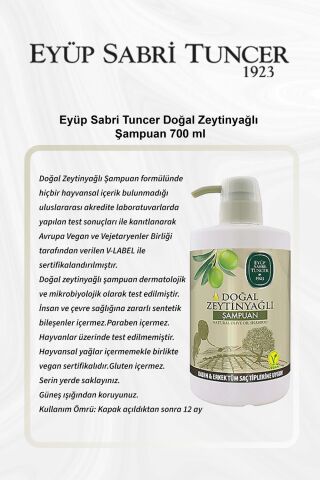Eyüp Sabri Tuncer Doğal Zeytinyağlı Şampuan 700 ml 5 Al 4 Öde ve Rosie Pamuk