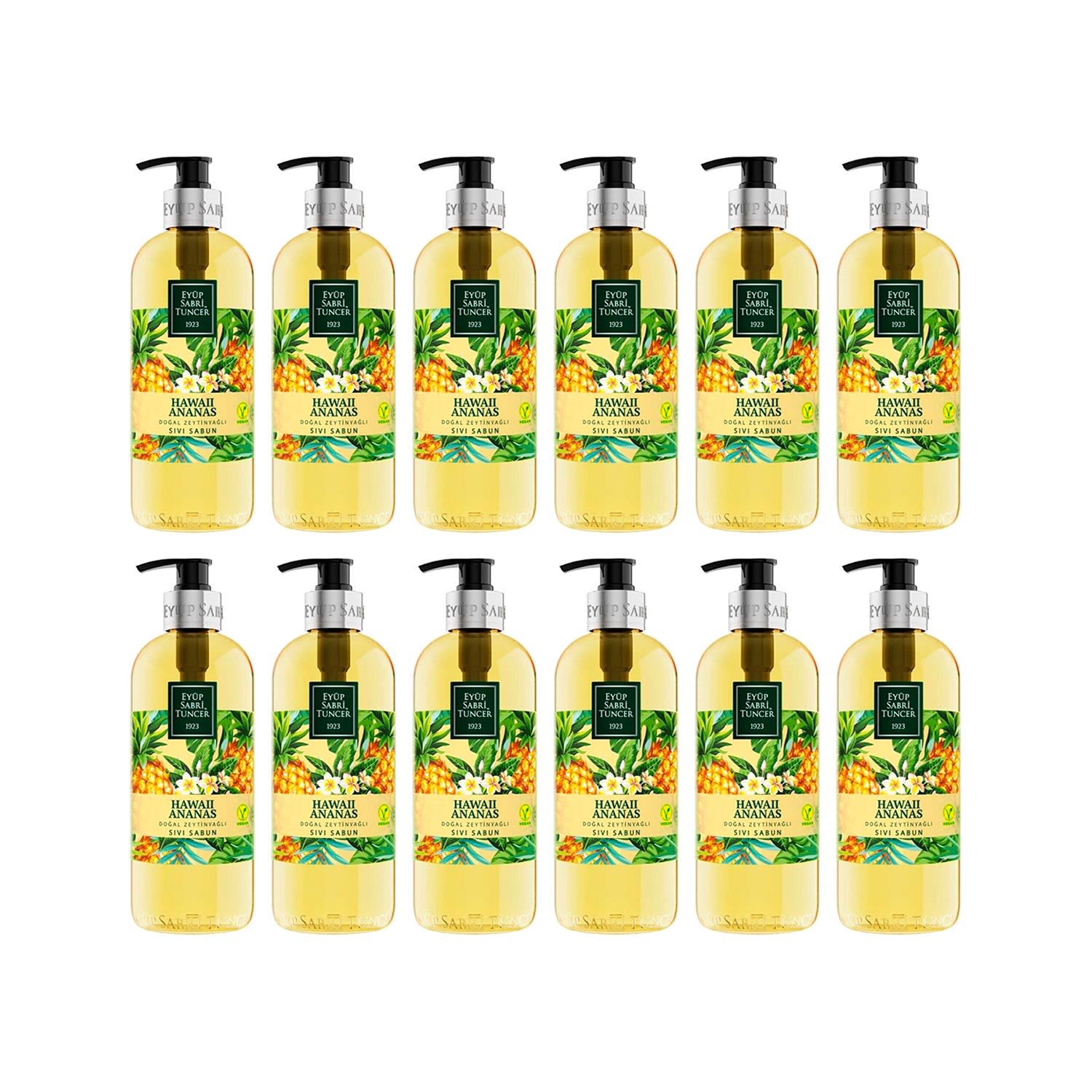 Eyüp Sabri Tuncer Sıvı Sabun Hawaii Ananas 500 ML x 12 Adet