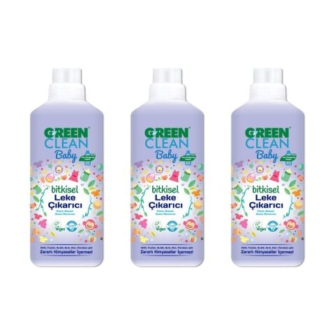 Green Clean Baby Bitkisel Leke Çıkarıcı 1000 ml x3 Adet