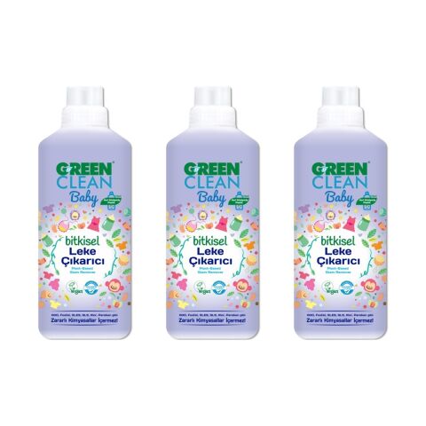 Green Clean Baby Bitkisel Leke Çıkarıcı 1000 ml x3 Adet