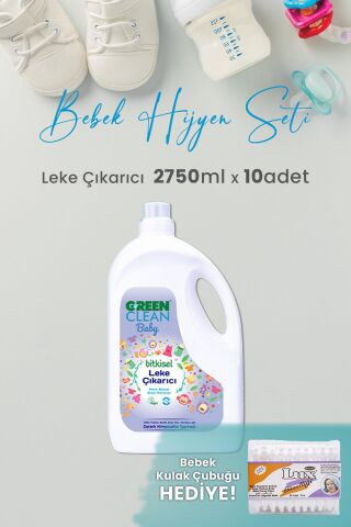 Green Clean Baby Leke Çıkarıcı 2.75 L x 10 Adet ve Hediyeli