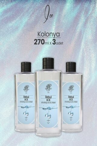 Rebul Ice Kolonya 270 ML x 3 Adet