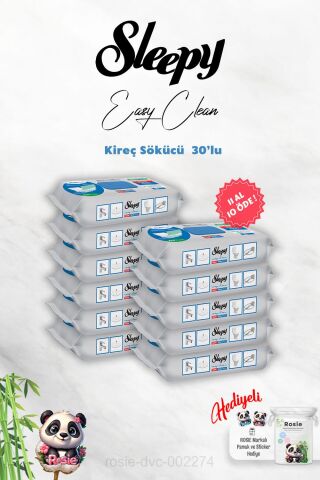 Sleepy Kireç Sökücü 30'lu 11 AL 10 ÖDE ve Rosie Hediye