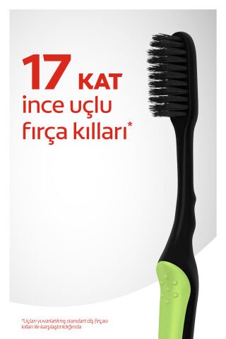 Colgate Mikro İnce Charcoal Hassas Temizlik Yumuşak 2'li Diş Fırçası
