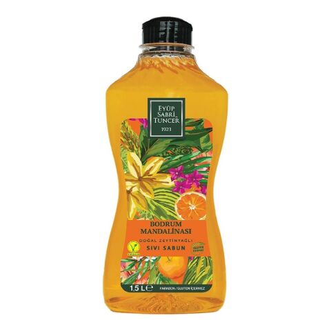 Eyüp Sabri Tuncer Bodrum Mandalinası Doğal Zeytinyağlı Sıvı Sabun 1500 ML