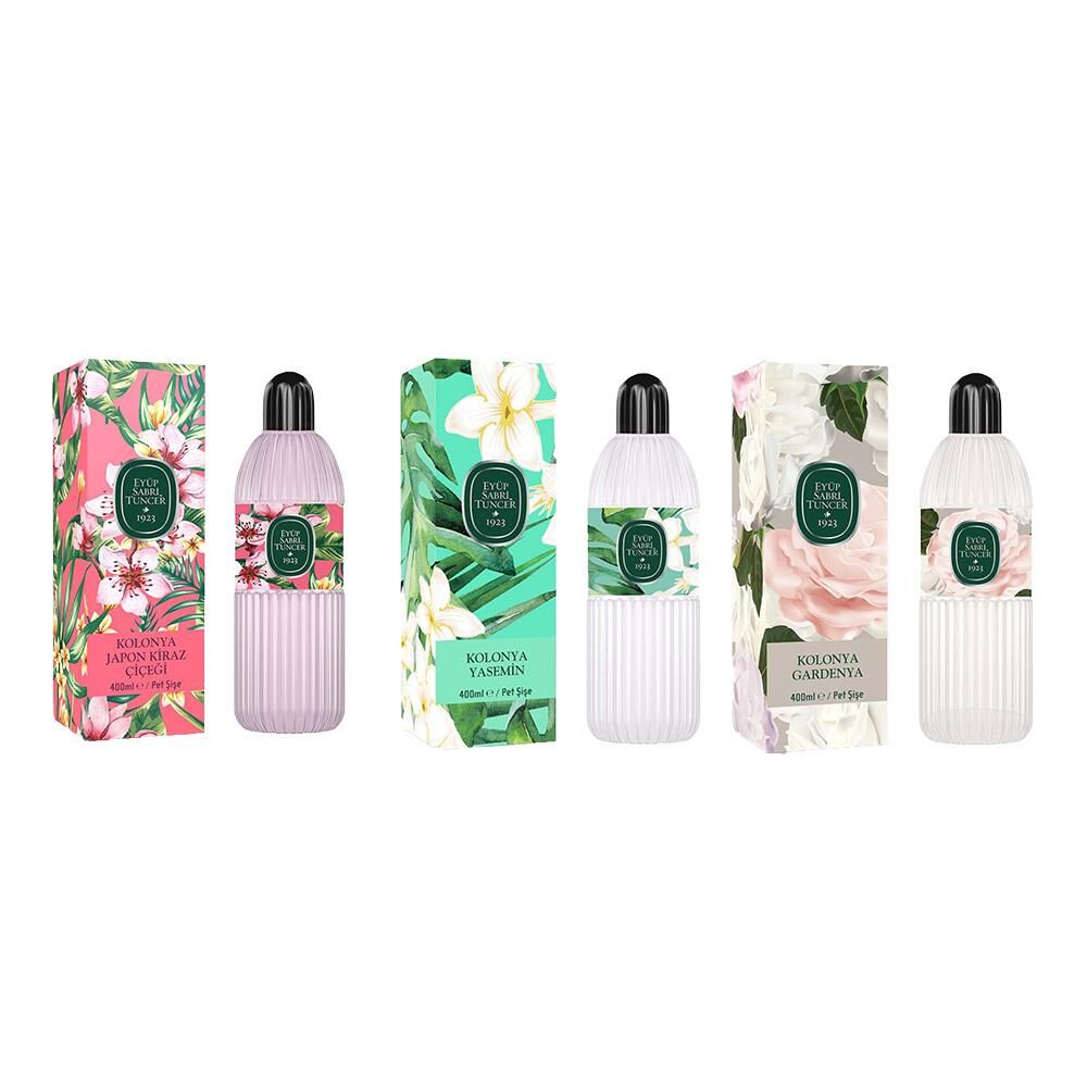 Eyüp Sabri Tuncer Kolonya Japon Kiraz Çiçeği, Yasemin ve Gardenya Pet Şişe 400 ML