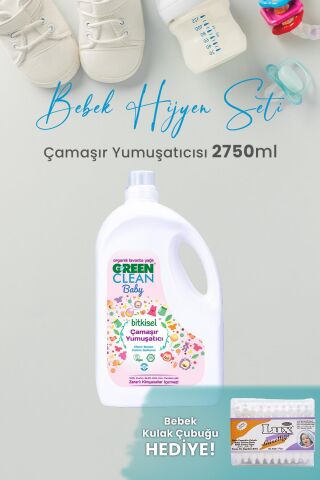 Green Clean Baby Çamaşır Yumuşatıcısı 2750 ml Yıkama ve Hediyeli