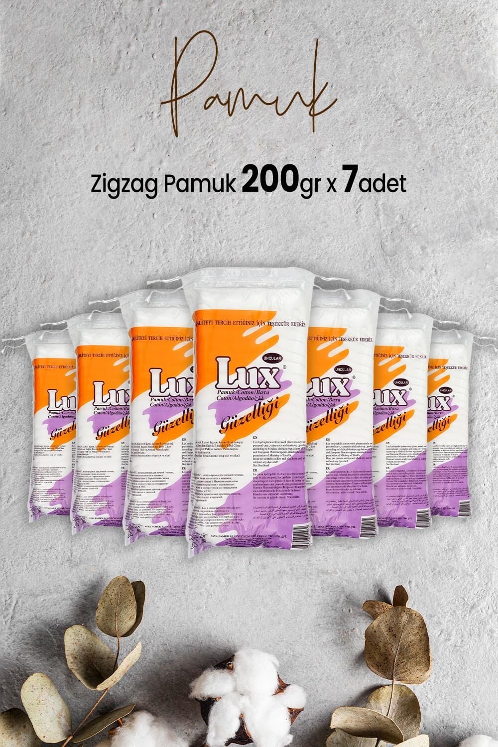 Lux Zigzag Pamuk 200 gr x 7 Adet