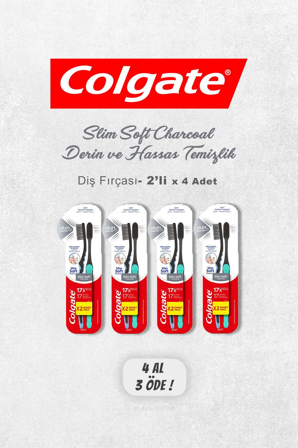 4 AL 3 ÖDE Colgate Derin ve Hassas 2'li Diş Fırçası