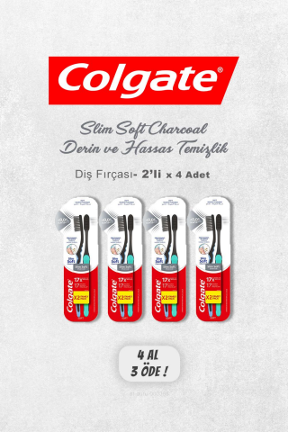 4 AL 3 ÖDE Colgate Derin ve Hassas 2'li Diş Fırçası